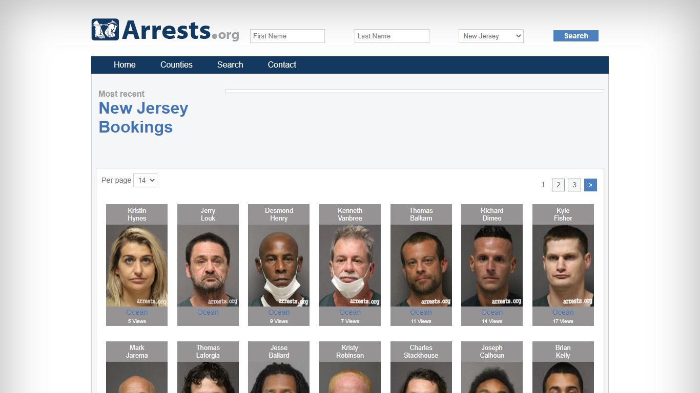 New Jersey Arrests and Inmate Search